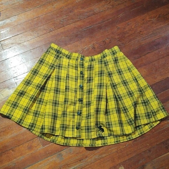 Harry Potter Hufflepuff House Plaid Skirt Plus Size Sz 1 - Picture 1 of 10